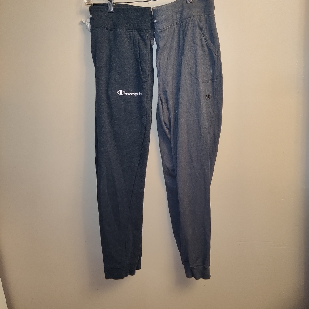 2 pairs of women's Champion joggers Large